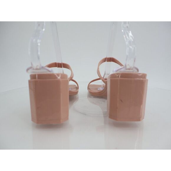 Jeffrey Campbell Jamm Mule Slide Sandal Strappy Nude Tan Size 10 Rubber Slip On - Picture 5 of 11